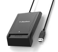 Elexlinco Lector Dnie Electronico, Lector Dnicon Cable de Extension de Datos de 60 cm, Compatible con ISO14443A/B and Mifare 2K/4K Cards, USB Plug & Play, Compatible con Windows 10/11, Mac OS 10.15