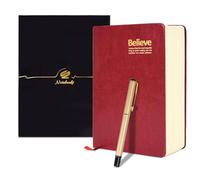 Elezeal Cuaderno rayado A5 con marcador de cinta, diario de escritura súper grueso, cuaderno extra grueso para viajes, cubierta de piel sintética, 720 páginas para un año de escritura diaria con papel