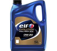 ELF Aceite de motor 0W-20 Evolution aceite ACEA C5 ACEA C6 API SN Plus API SP-RC Full-Tech VCX 5L Compatible con VW Polo V Hatchback 6R1, 6C1 up! Hatchback 121, 122, BL1, BL2, BL3, 123, SKODA