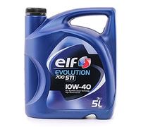 ELF Aceite de motor 10W-40 Evolution aceite parcialmente sintético aceite ACEA A3/B3 ACEA A3/B4 API SN API CF 700 STI 5L Compatible con VW Golf IV Hatchback 1J1 Golf V Hatchback 1K1 TOURAN 1T1, 1T2