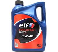 ELF Aceite de motor 15W-40 Evolution aceite ACEA A3/B3 API SL API CF 500 TS 5L Compatible con VW Golf IV Hatchback 1J1 Golf V Hatchback 1K1 TOURAN 1T1, 1T2 Polo IV Hatchback 9N, 9A GOLF II 19E, 1G1