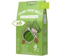 Elf-family Bio Pasta Konjac Keto Carbohidratos Ultrabajos/Vegano/Sin Gluten 270 g x 6 cajas(12 paquetes), Fideos Konjac Noodles Shirataki Noodles/Sin azúcar/Bajo en Calorías - Spaghetti