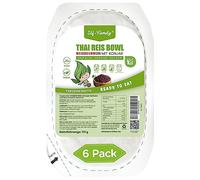 Elf-Family Konjac Arroz sin gluten Superfoods Arroz [Caja de dieta para 1 Dónde] Instant Thai Shirataki Rice Bowl - Alimentos preparados - Rico en micronutrientes - Vegano / Bajo en carbohidratos