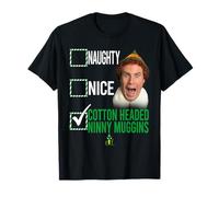 Elf Not Naughty Not Nice Camiseta