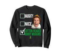 Elf Not Naughty Not Nice Sudadera