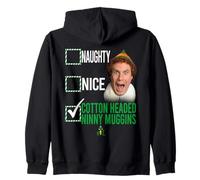 Elf Not Naughty Not Nice Sudadera con Capucha