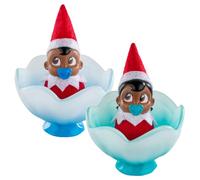 Elf on The Shelf Bundle: Extrodinary Noorah y Plushee Pal Girl Dark de 17 pulgadas