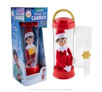Elf on The Shelf Scout Elf Carrier from The North Pole for Scout Elf Family Adventures - Incluye 2 Etiquetas de Mensaje (Elfo no Incluido) | Accesorio Oficial, Funda de Transporte, utilería
