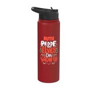 Elf Ruth diciendo divertido nombre de Navidad Ruth personalizado Stainless Steel Insulated Water Bottle