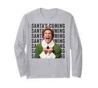 Elf Xmas Movie Will Ferrell Buddy Santa Claus Holiday Fun Classic Manga Larga