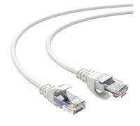 Elfcam® - 0.5m Slim Cat 6 Ethernet Cable, Cat6 32AWG WAN LAN Network Cable, Ultra Slim Blanco (0.5 Metros)