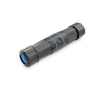 Elfcam - 1 Pieza Acoplador RJ45 Cat 6A Resistente al Agua IP68 Hembra-Hembra para Extensión Starlink Gen 3 / Mini, Adaptador Ethernet Blindado 10 Gbps Compatible con Cat8 Cat7 Cat6A Cat6 Cat5e y Cat5