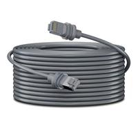 Elfcam - 12m Cable Ethernet Cat6 26AWG Exterior/Interior para Starlink Gen 3/Mini,Blindado, Resistente al Agua, UV y Temperatura