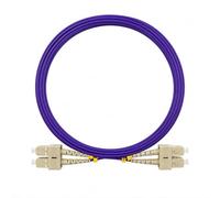 Elfcam® - 20m Cable de Fibra Optica OM4 SC/PC a SC/PC Multimodo Dúplex,Puente de Fibra Optica 50/125um 2,0mm LSZH (20M)