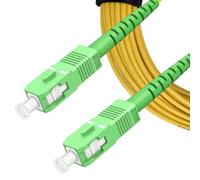 Elfcam® - 2m Cable de Fibra óptica SC/APC a SC/APC Simplex Monomodo OS2 9/125μm LSZH, Amarillo (2M)
