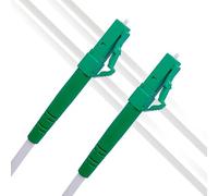 Elfcam® - 3m Cable de Fibra óptica LC/APC 9° a LC/APC 9° Simplex Monomodo OS2 9/125μm LSZH, Blanco 3 Metros