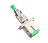 Elfcam - Adaptador de fibra óptica cable monomodo símplex SC/APC hembra a FC/APC macho, paquete de 1