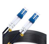 Elfcam® - Cable de fibra óptica de 150 m LC/UPC a LC/UPC OS2 dúplex monomodo 9/125μm G657A2 para exterior e interior, 150 metros