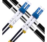 Elfcam® - Cable de fibra óptica de 20 m LC/UPC a LC/UPC OS2 dúplex monomodo 9/125μm G657A2 para exterior e interior, 20 metros