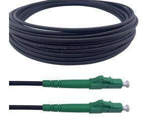 Elfcam® - Cable de fibra óptica de acero blindado LC/APC a LC/APC Simplex Monomodo LSZH (10M)