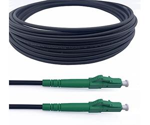 Elfcam® - Cable de fibra óptica de acero blindado LC/APC a LC/APC Simplex Monomodo LSZH (15M)