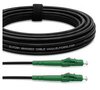 Elfcam® - Cable de fibra óptica de acero Blinde LC/APC a LC/APC Simplex Monomodo LSZH (200 m)