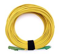 Elfcam® - Cable de fibra óptica E2000/APC a LC/APC Monomodo Duplex, 9/125μm - Liga óptica LSZH, 1M