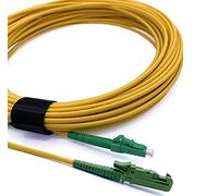 Elfcam® - Cable de fibra óptica E2000/APC a LC/APC Monomodo Simplex, 9/125 μm con correa óptica LSZH, 3 m