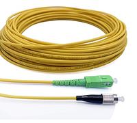 Elfcam Cable de Fibra Óptica FC/PC a SC/APC Monomodo Simplex 9/125 µm LSZH (2M)