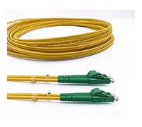 Elfcam® - Cable de Fibra Óptica LC/APC a LC/APC Monomodo Duplex 9/125um OS2 LSZH (1M)