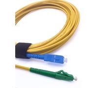 Elfcam® - Cable de fibra óptica LC/APC a SC/UPC Monomodo Simplex, 9/125 μm con cable óptico LSZH (0,5M)