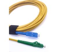 Elfcam® - Cable de fibra óptica LC/APC a SC/UPC Monomodo Simplex, 9/125 μm con cable óptico LSZH (3M)