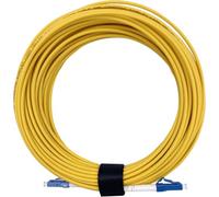 Elfcam® - Cable de fibra óptica LC/UPC a LC/UPC Simplex Monomodo 9/125μm, cable óptico LSZH (20M)