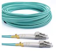 Elfcam® - Cable de fibra óptica OM3 LC/UPC a LC/UPC Multimodo Duplex 50/125um LSZH (50 m, paquete de 1)