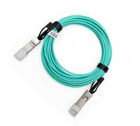 Elfcam - Cable de fibra óptica OM3 QSFP28 a QSFP28 AOC de 50 m, cable de fibra óptica, 100 Gbps, compatible con Intel Card Network (50 m)