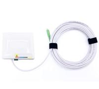 Elfcam® - Cable de Fibra Óptica SC/APC a SC/APC Monomodale Simplex, Entrega con Caja Punto Terminal Óptica PTO, Diámetro de Cable 4,0mm Blanco (15M)