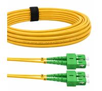 Elfcam® - Cable de Fibra Óptica SC/APC a SC/APC Monomodo Duplex 9/125um OS2 LSZH (20M)