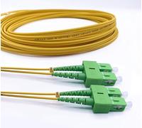 Elfcam® - Cable de Fibra Óptica SC/APC a SC/APC Monomodo Duplex 9/125um OS2 LSZH (25M)