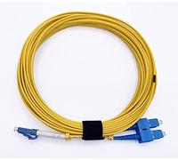Elfcam® - Cable de fibra óptica SC/UPC a LC/UPC OS2 Monomodo Duplex 9/125μm LSZH (0,5 m, paquete de 1)