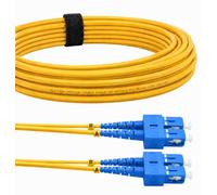 Elfcam® - Cable de Fibra Óptica SC/UPC a SC/UPC Monomodo Duplex OS2 9/125μm LSZH, 0,5 Metro