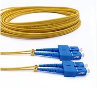 Elfcam® - Cable de Fibra Óptica SC/UPC a SC/UPC Monomodo Duplex OS2 9/125μm LSZH, 30 Metro