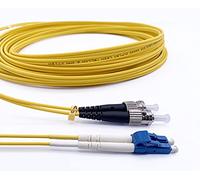 Elfcam® - Cable de Fibra Óptica ST/UPC a LC/UPC Monomodo Duplex 9/125um OS2 LSZH, 10M