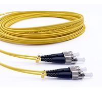 Elfcam® - Cable de Fibra Óptica ST/UPC a ST/UPC Monomodo Duplex 9/125um OS2 LSZH, 15M