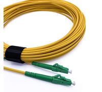 Elfcam® - Cable Fibra Óptica LC/APC a LC/APC Monomodo Simplex 9/125 LSZH, Color Amarillo (3M)