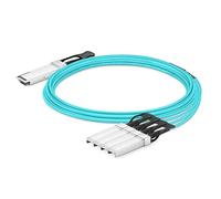 Elfcam - Cable óptico activo de derivación, 100 G, QSFP28 a 4 x 25 G, SFP28, compatible con Cisco QSFP-4SFP25G-AOC7M