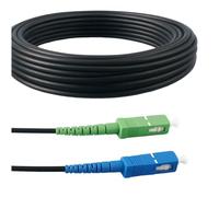 Elfcam Cables de Fibra Óptica Blindados SC/APC a SC/UPC Monomodo Simple LSZH (40M)