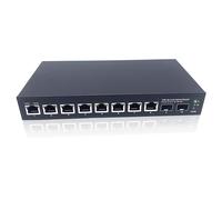 Elfcam® - Conmutador de Fibra óptica de 10 GB, con 2 Puertos 10G SFP+ y 8 Puertos 2,5 Gigabit Ethernet RJ45, Plug & Play no gestionado (2x10G SFP+, 8x2,5G RJ45)