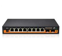 Elfcam® - Conmutador de Fibra óptica de 10 GB, con 2 Puertos 10G SFP+ y 8 Puertos 2,5 Gigabit Ethernet RJ45, Plug & Play no gestionado (2x10G SFP+, 8x2,5G RJ45)