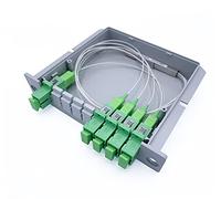 Elfcam® - Divisor Splitter Optico PLC SC/APC para FTTH, Montaje en Carril DIN (1X4)