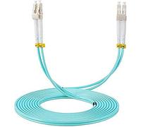 Elfcam® - Fibra Óptica Cable LC/UPC a LC/UPC OM3 Multimodo Duplex 50/125um LSZH, 50M